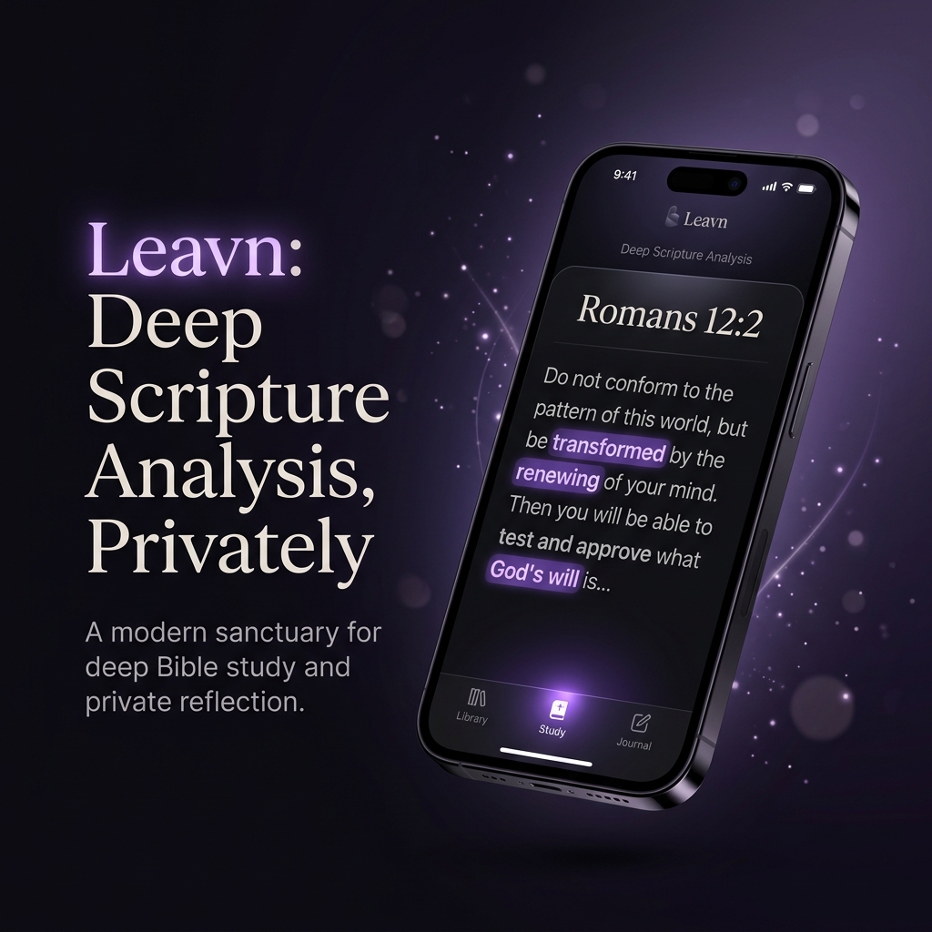 I vibe-coded my first app: a private, on-device Bible study app that never puts the Word behind a pa